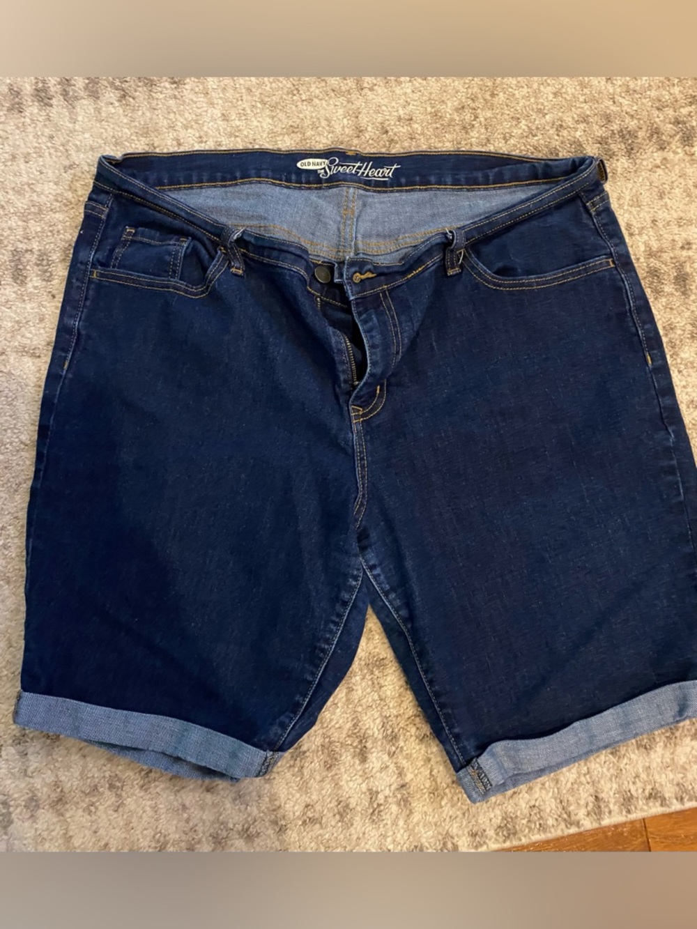 Old Navy Dark Blue Denim Women’s Shorts size 16